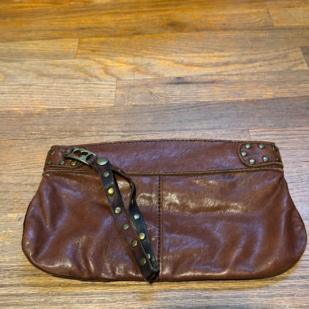 Lucky Italian Leather Wristlet